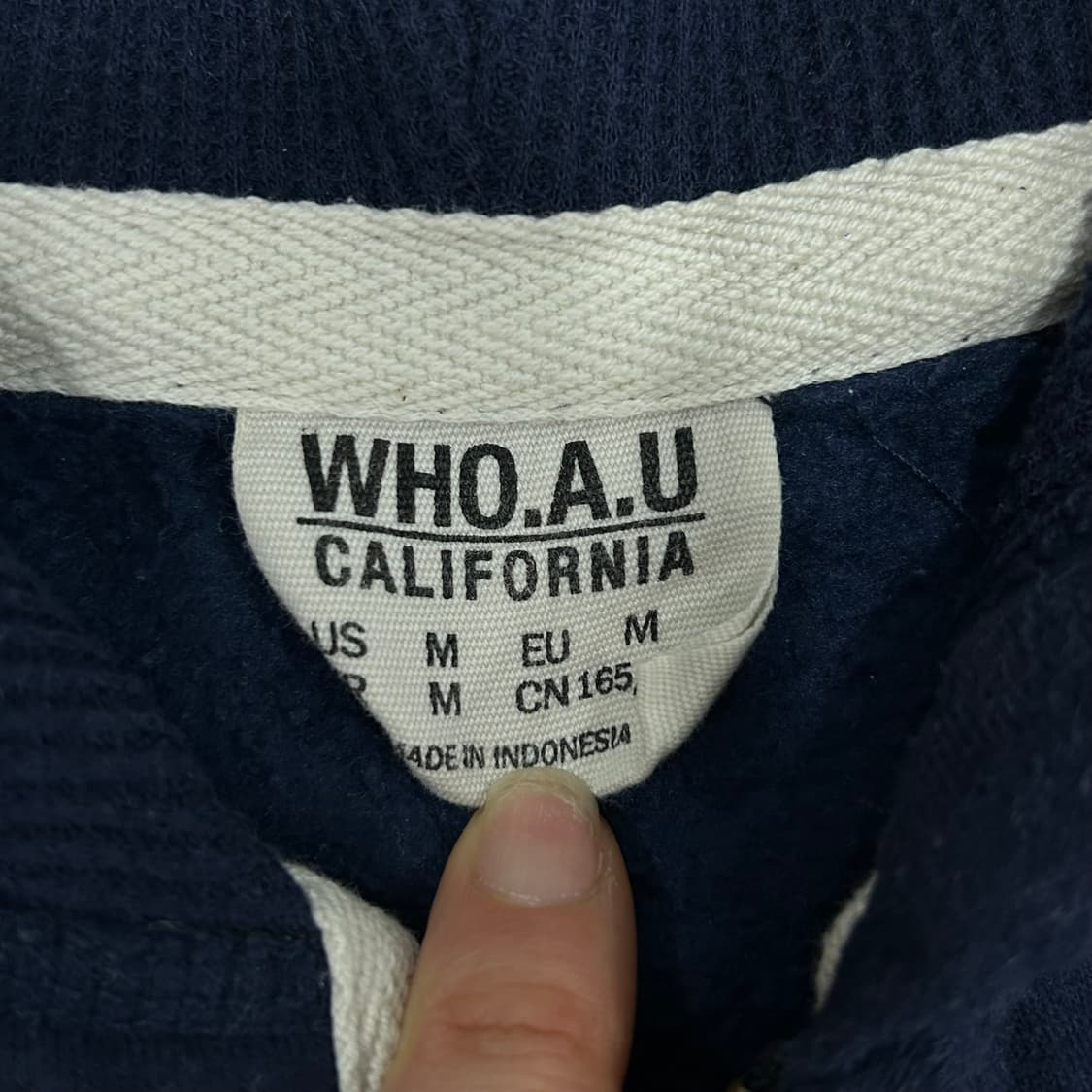 Who.A.U 후아유 뉴욕 네이비 후드집업 상품이미지5