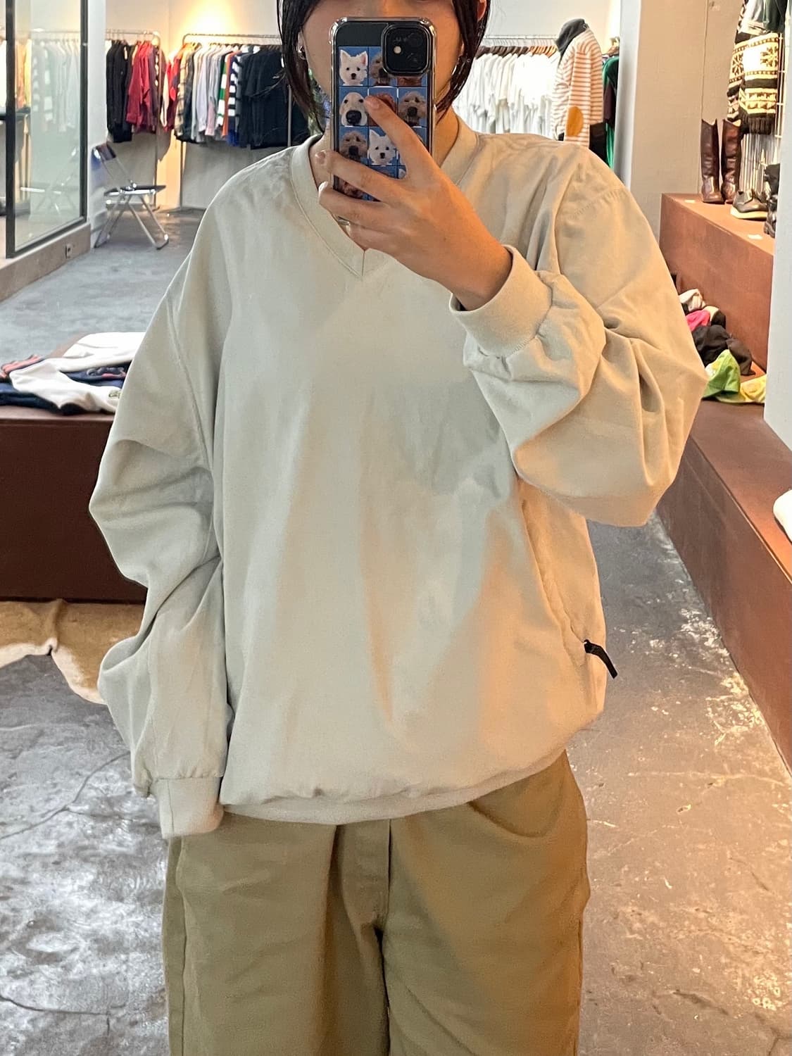 나이키 라이트 그레이 골프 웜업 H230 상품이미지1