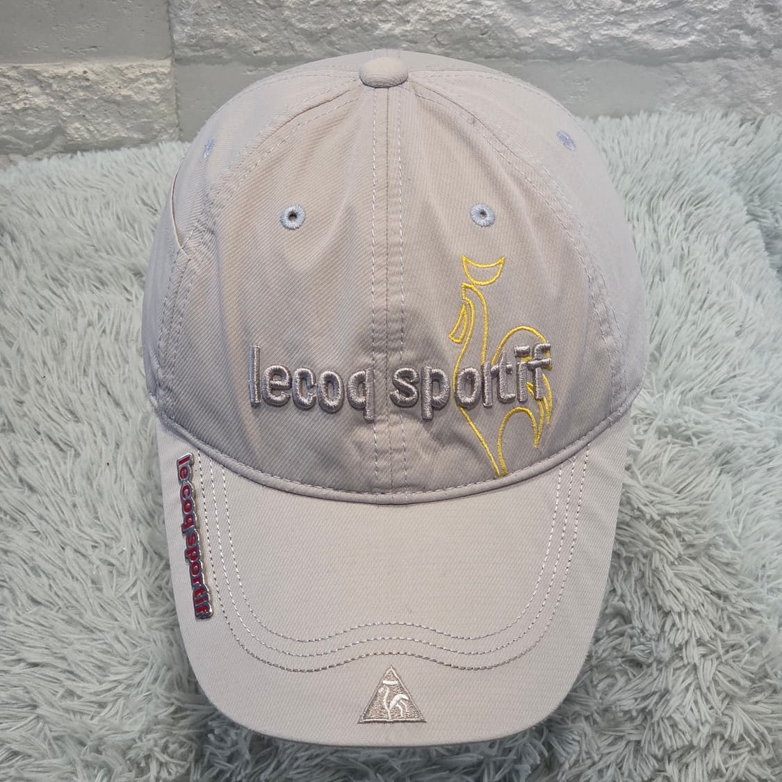 L4-9:르꼬끄 스포르티프 클래식 자수 볼캡 라이트그레이(56-59) 상품이미지1