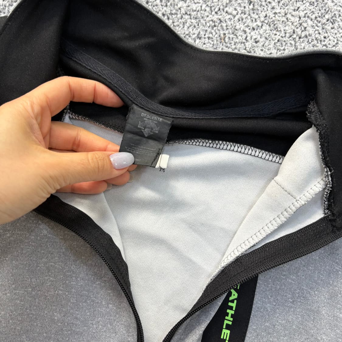 실측 데상트 집업 저지 자켓 0305J 상품이미지2