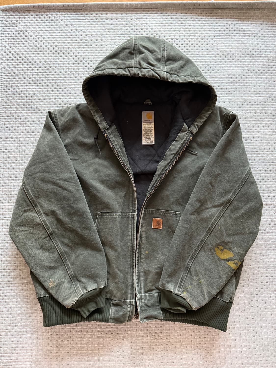 [XL] 칼하트 j130 샌드스톤 덕 액티브 자켓 모스 상품이미지1