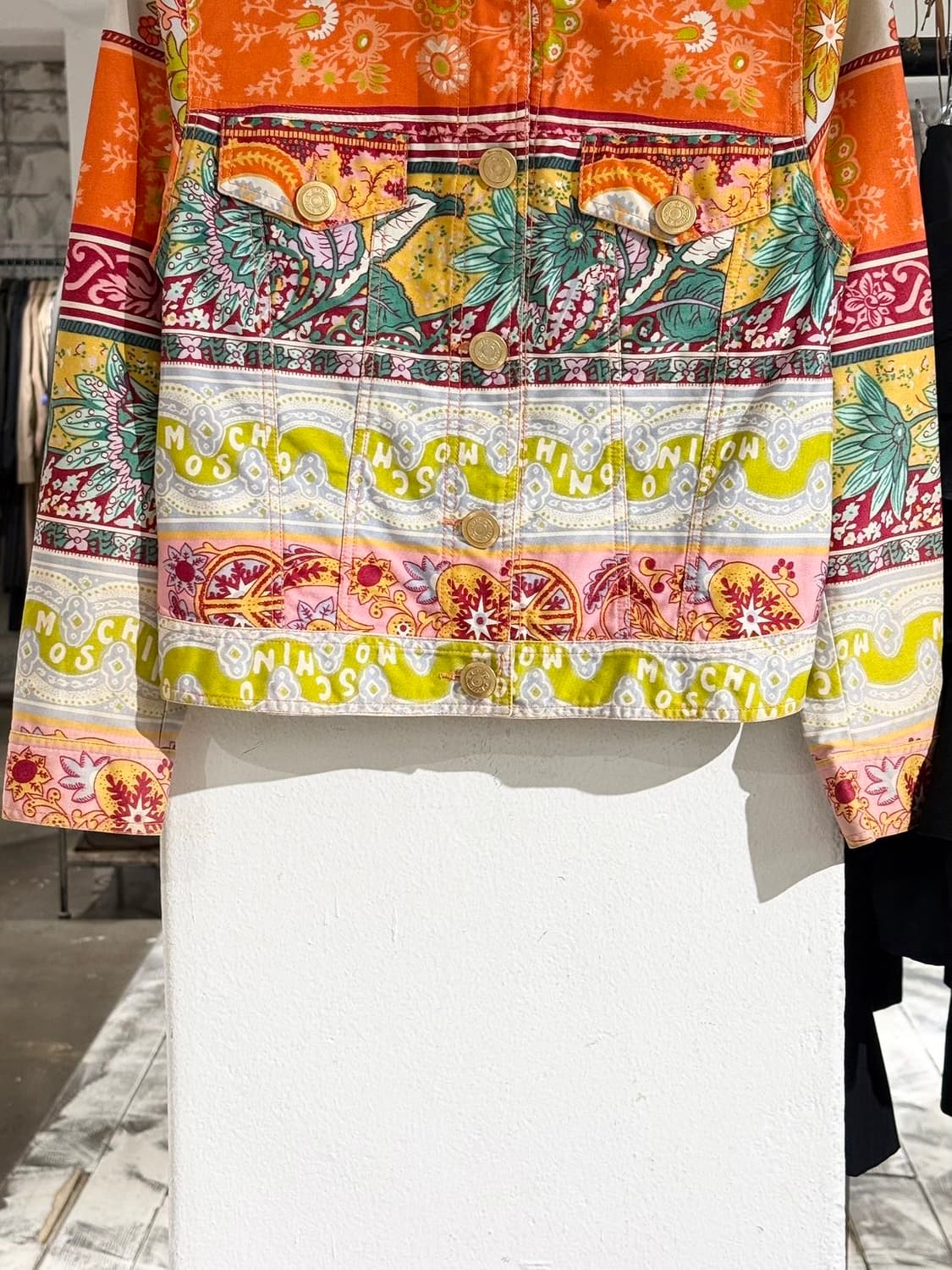 모스키노 진스 멀티컬러 플로럴 프린트 자켓 상품이미지5