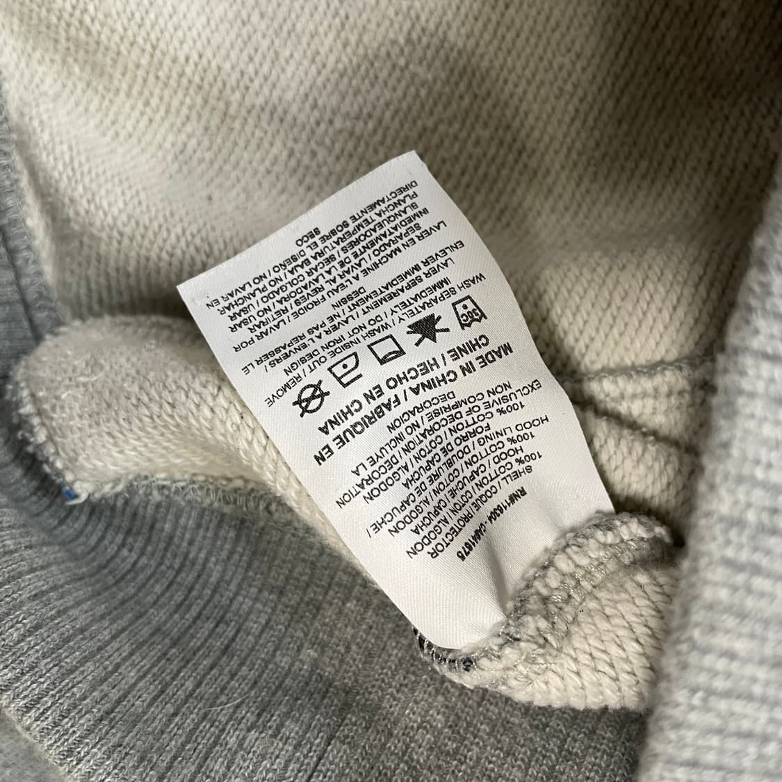 아더에러 x 컨버스 쉐입스 풀오버 후드티 빈티지 그레이 헤더 상품이미지5