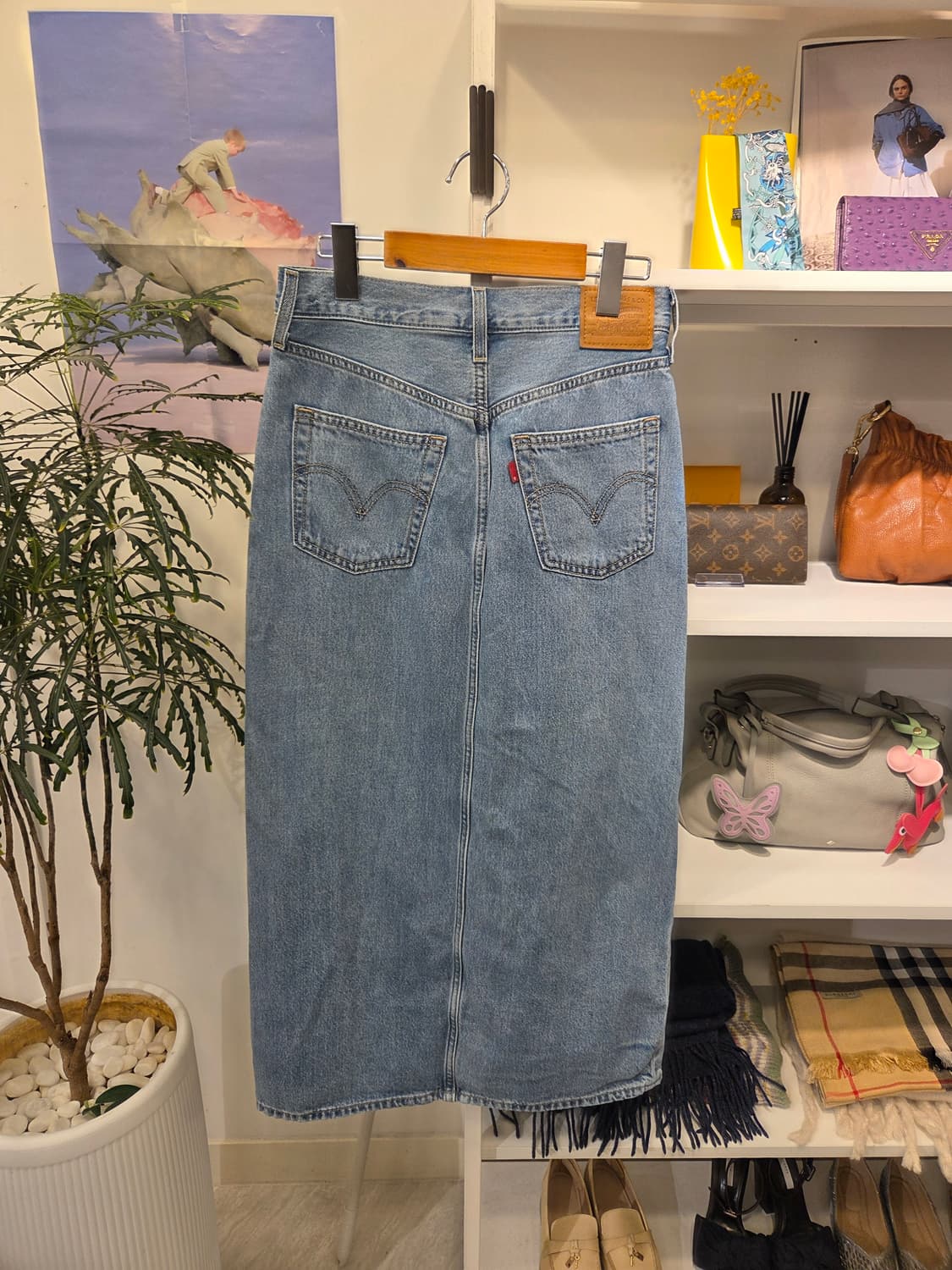리바이스 데님 스커트 청 스커트 상품이미지4