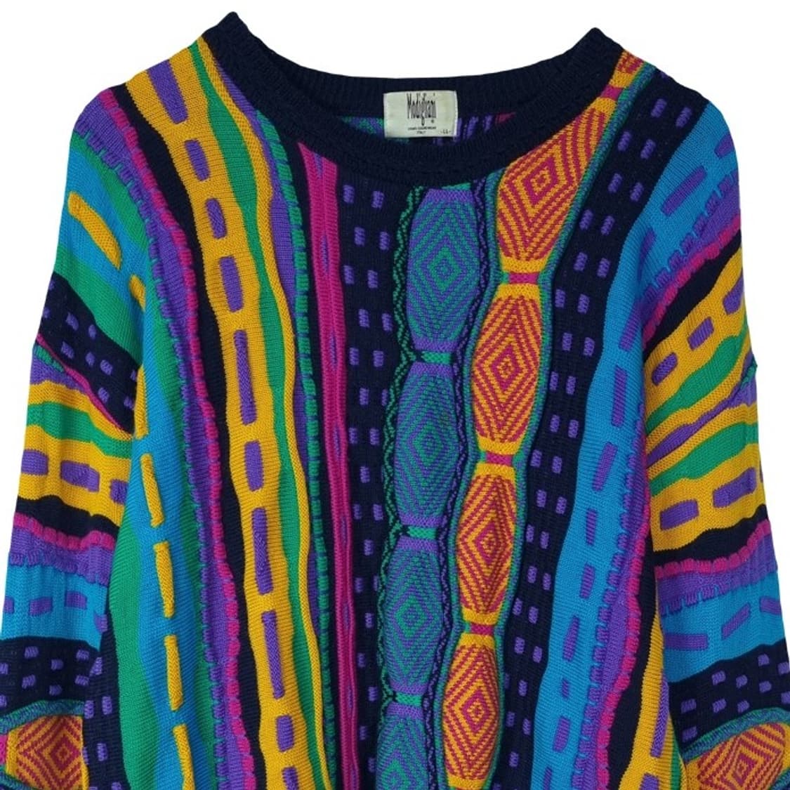 [일본빈티지] 에스닉 3D 케이블 쿠지맛 니트 M18089 상품이미지4