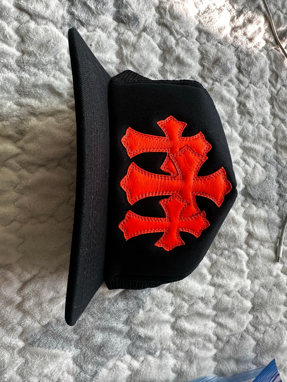 크롬하츠 / 세메터리 오렌지 크로스 패치 캡 / 블랙 상품이미지1