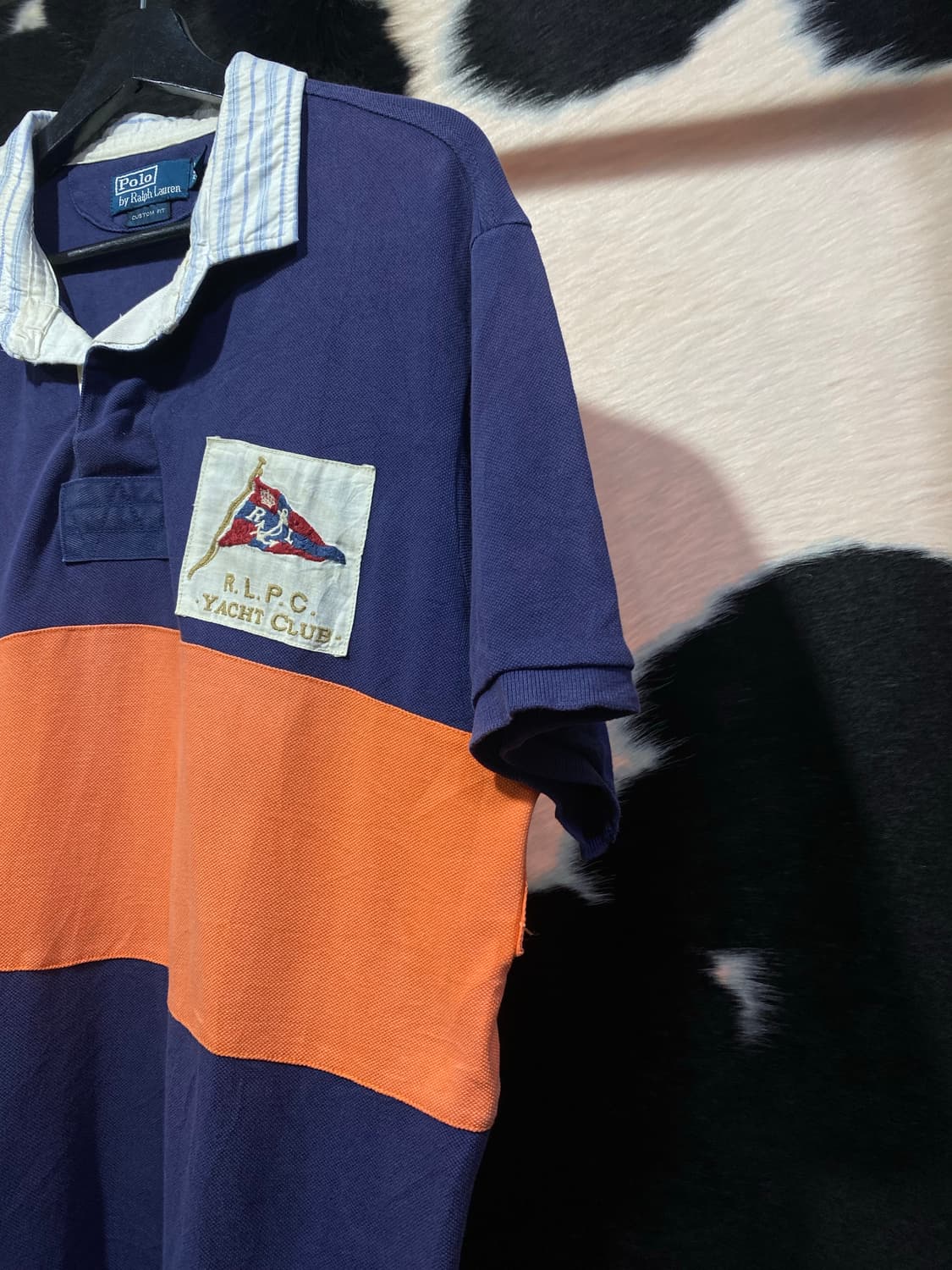 Polo Ralph Lauren 요트클럽 패치 디테일 럭비 반팔 티셔츠 상품이미지4