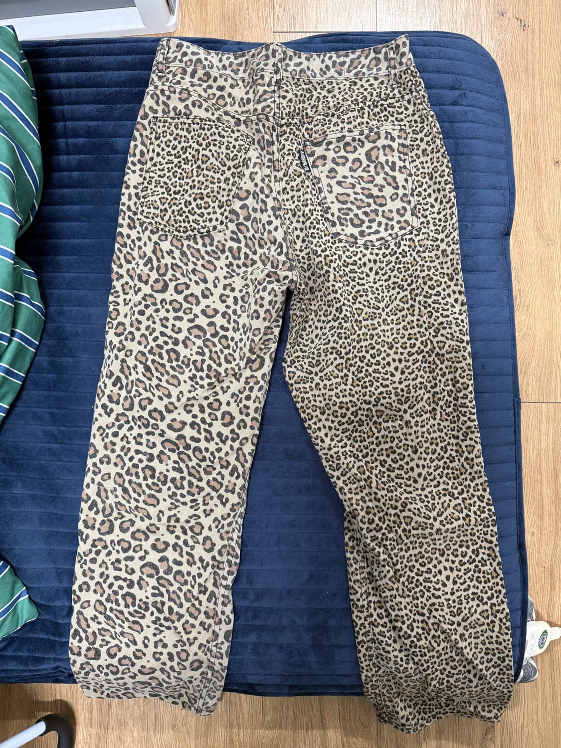 아조바이아조 레오파드 워시드 코튼 팬츠 M 사이즈 상품이미지2