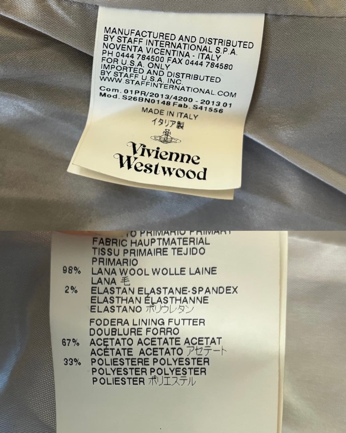 Vivienne Westwood 비비안웨스트우드 레드라벨 체크 싱글 자켓 상품이미지10