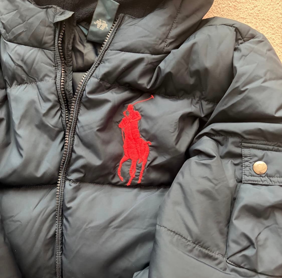 폴로 랄프로렌 레드 빅포니 네이비 패딩 상품이미지2