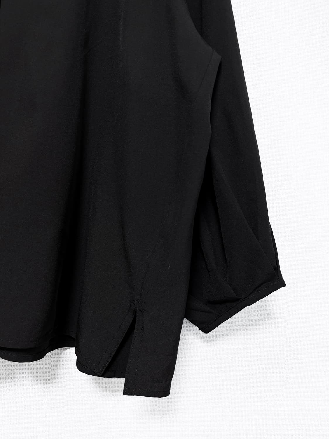 Volume Sleeve Oversized Shirt - Black 상품이미지6