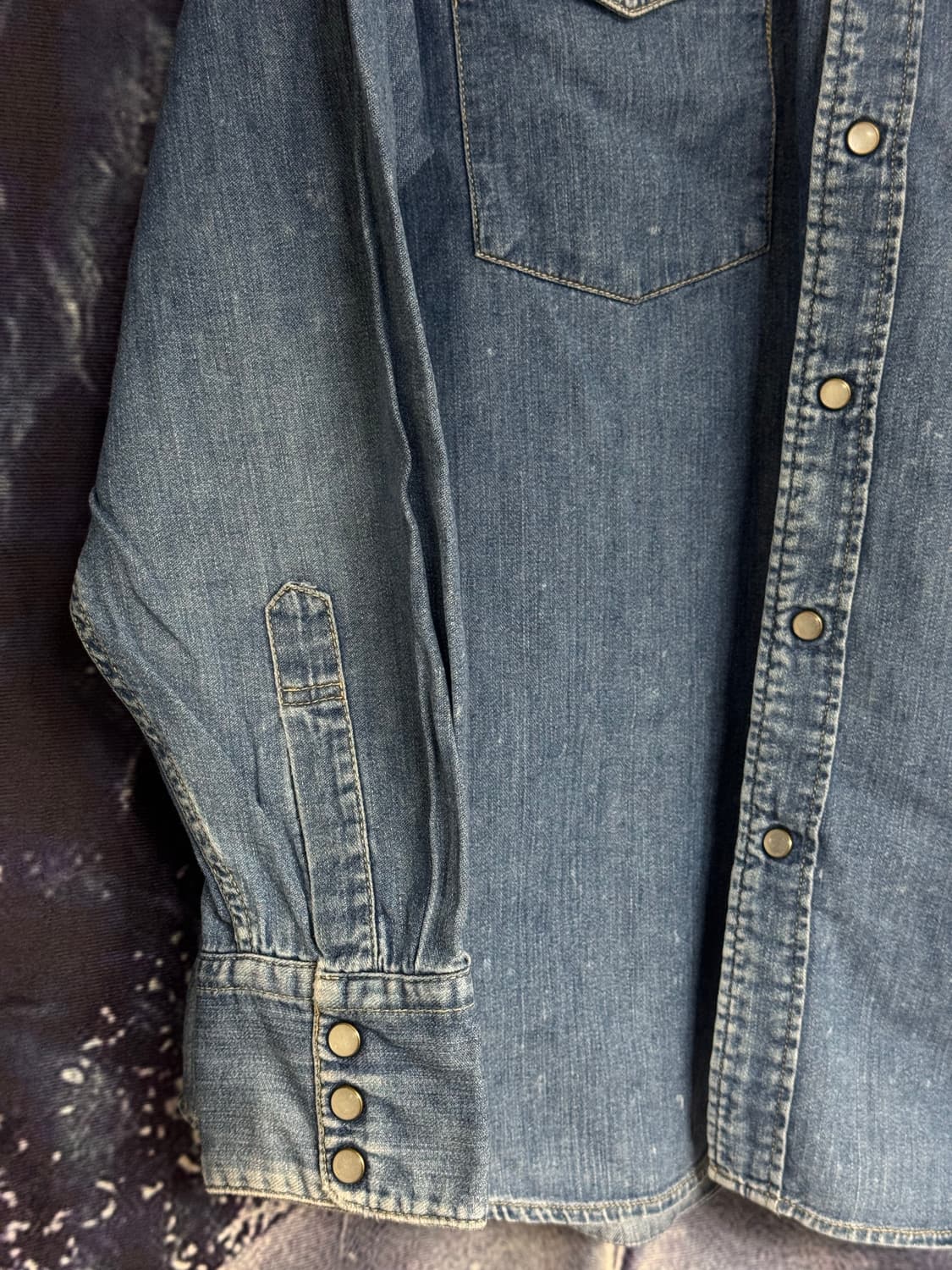 80s lee 리 웨스턴 데님셔츠 L 상품이미지6