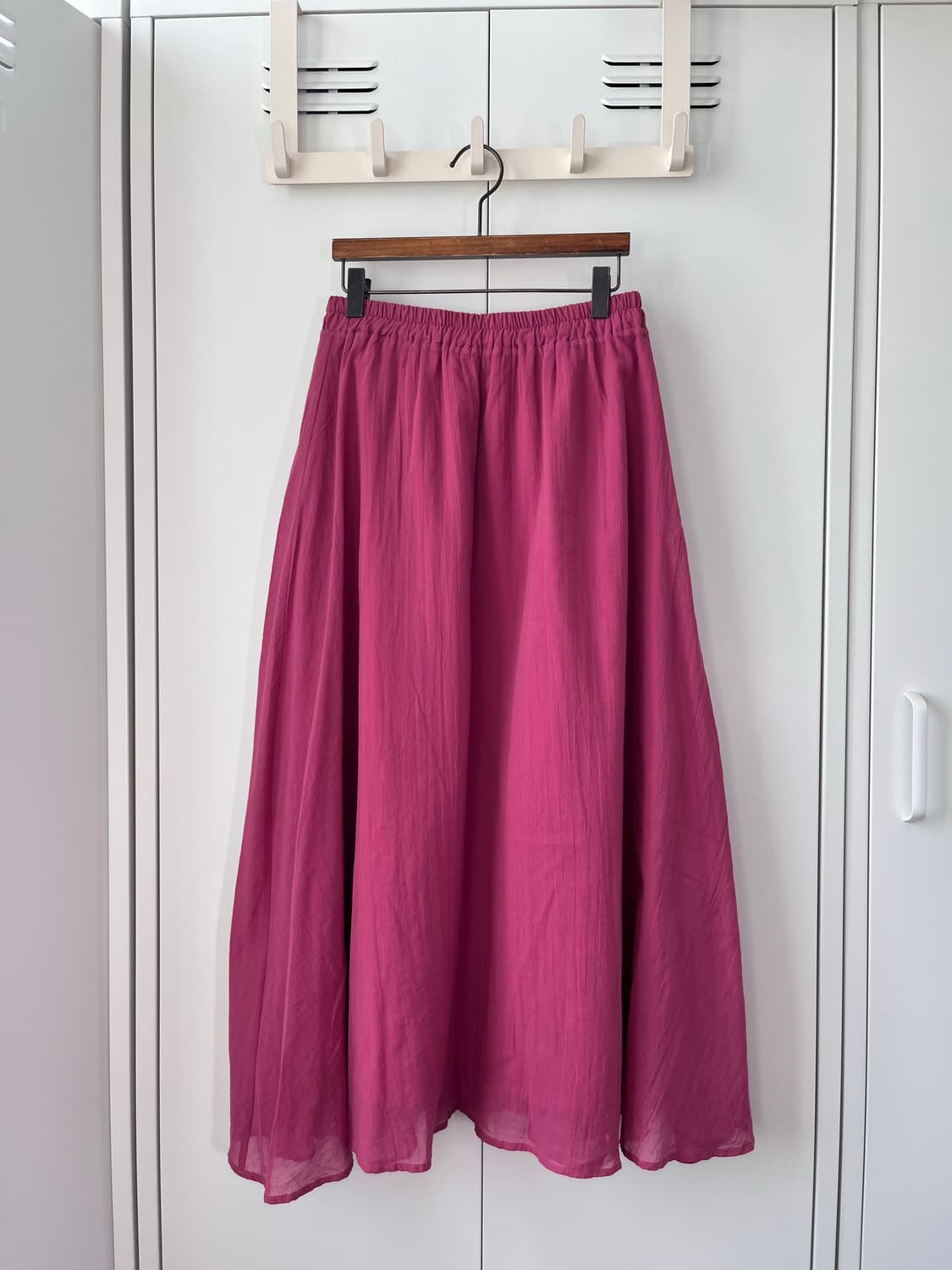Vintage 하구미 핫핑크 롱 스커트 상품이미지4