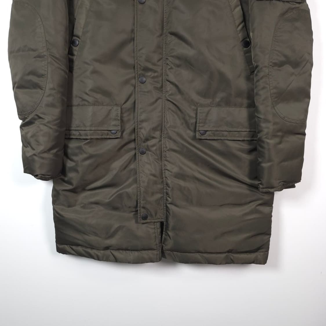 캘빈클라인 진스 퍼안감 다운 롱패딩 카키 S 상품이미지4