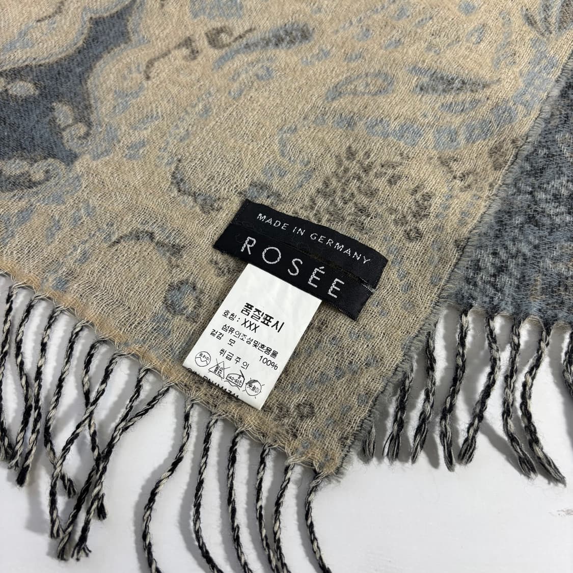 OS ROSEE 에스닉패턴 울 머플러 목도리 상품이미지3
