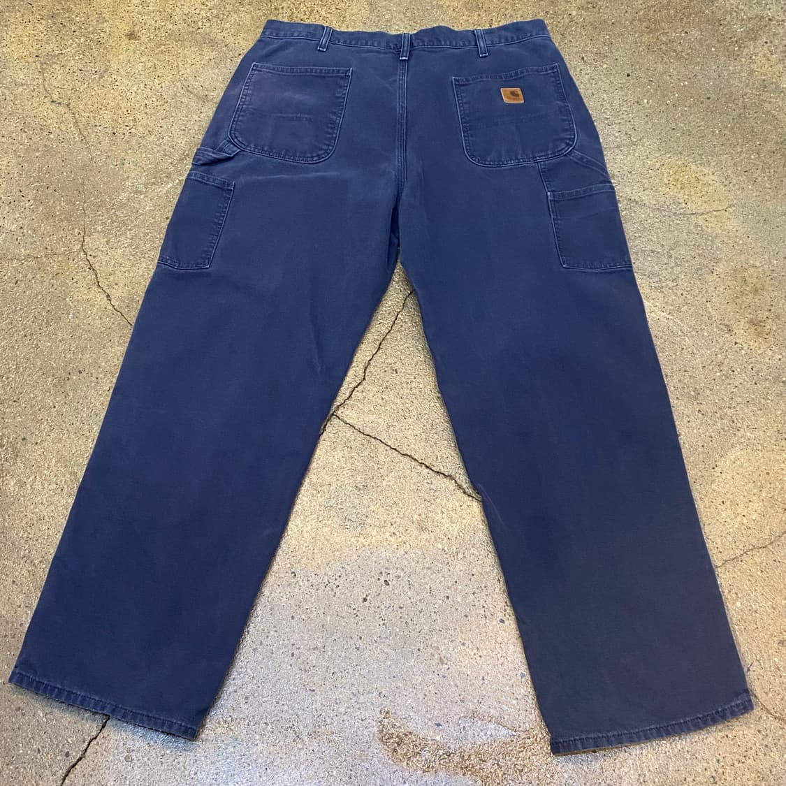 칼하트 네이비 싱글니 워크팬츠 상품이미지3