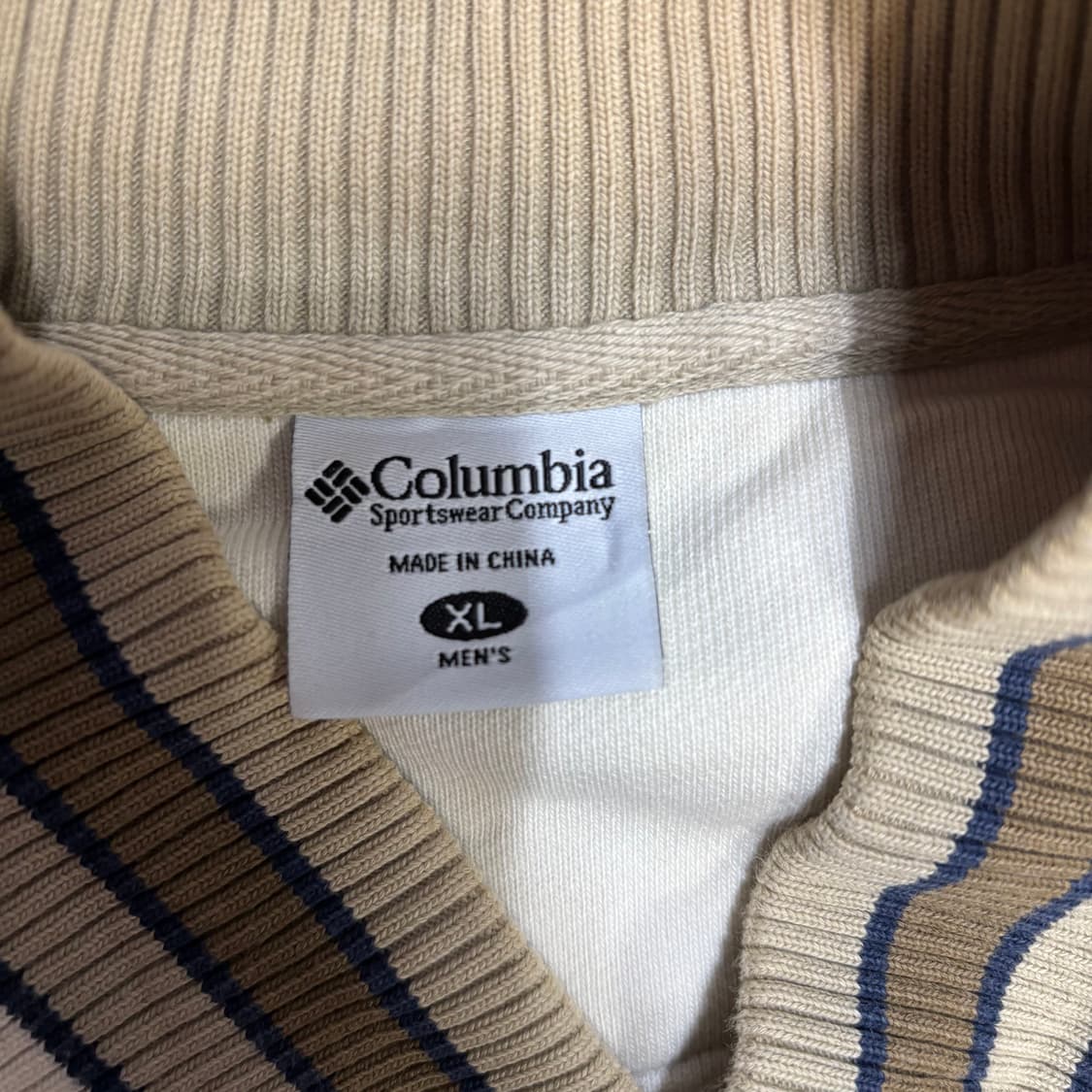 콜롬비아 미군 카키 베이지 코튼 코치자켓 점퍼 상품이미지3