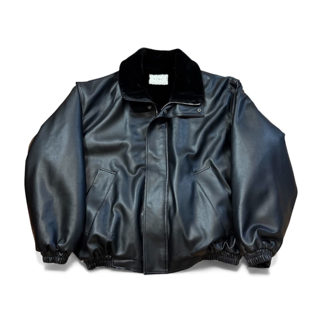 VTWO 620 비건 레더 무스탕 재킷 상품이미지2