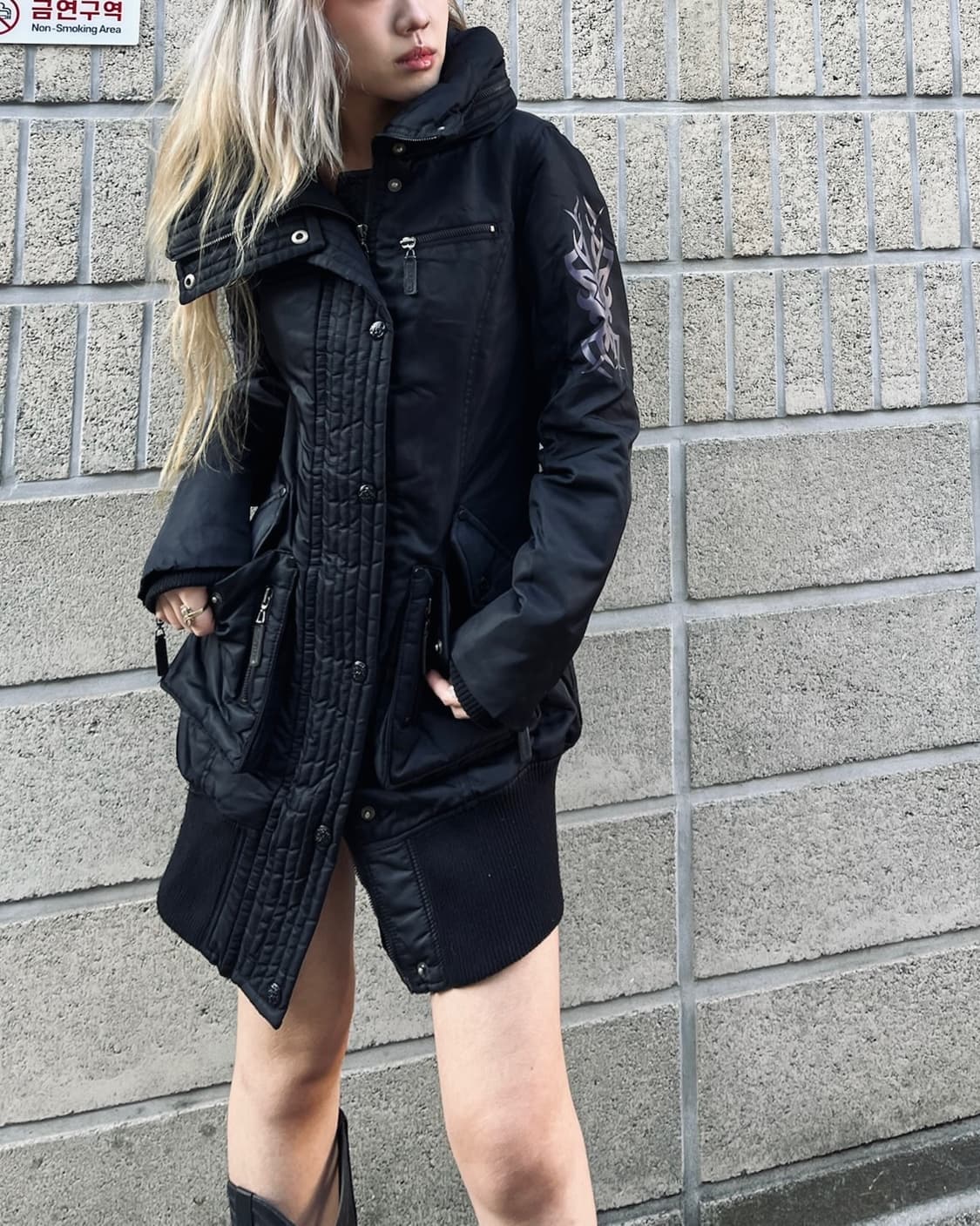 큐티플래시 윈터 시즌 투웨이 집업 다운 자켓 상품이미지2