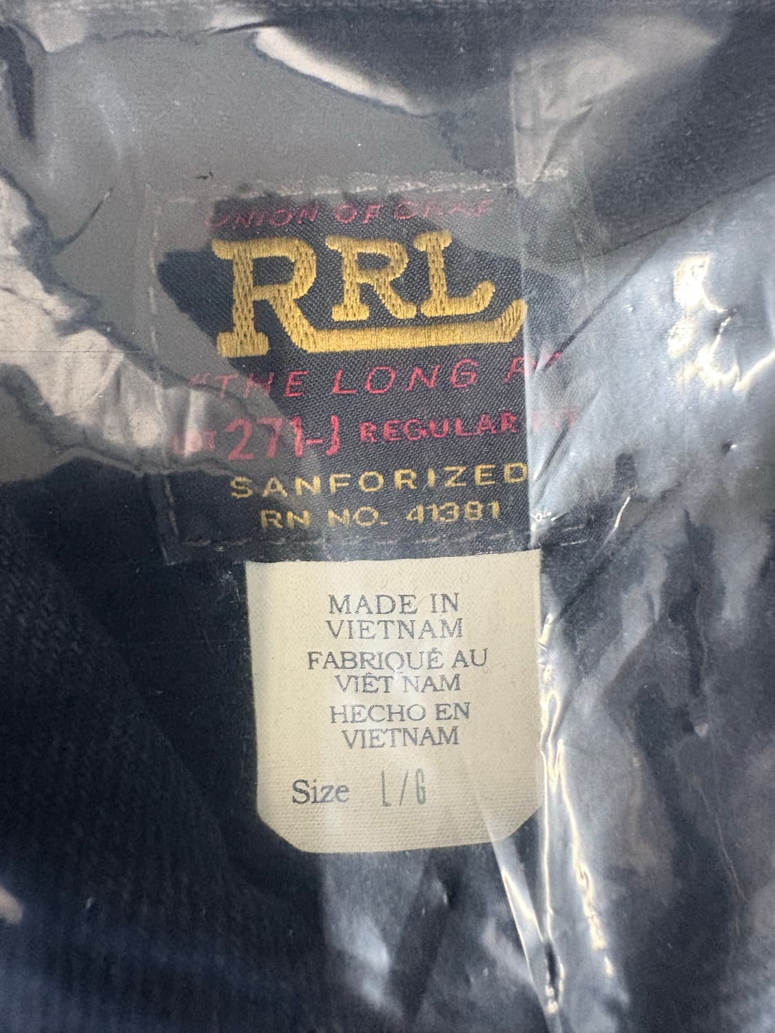 RRL lot271 블랙 L 상품이미지2