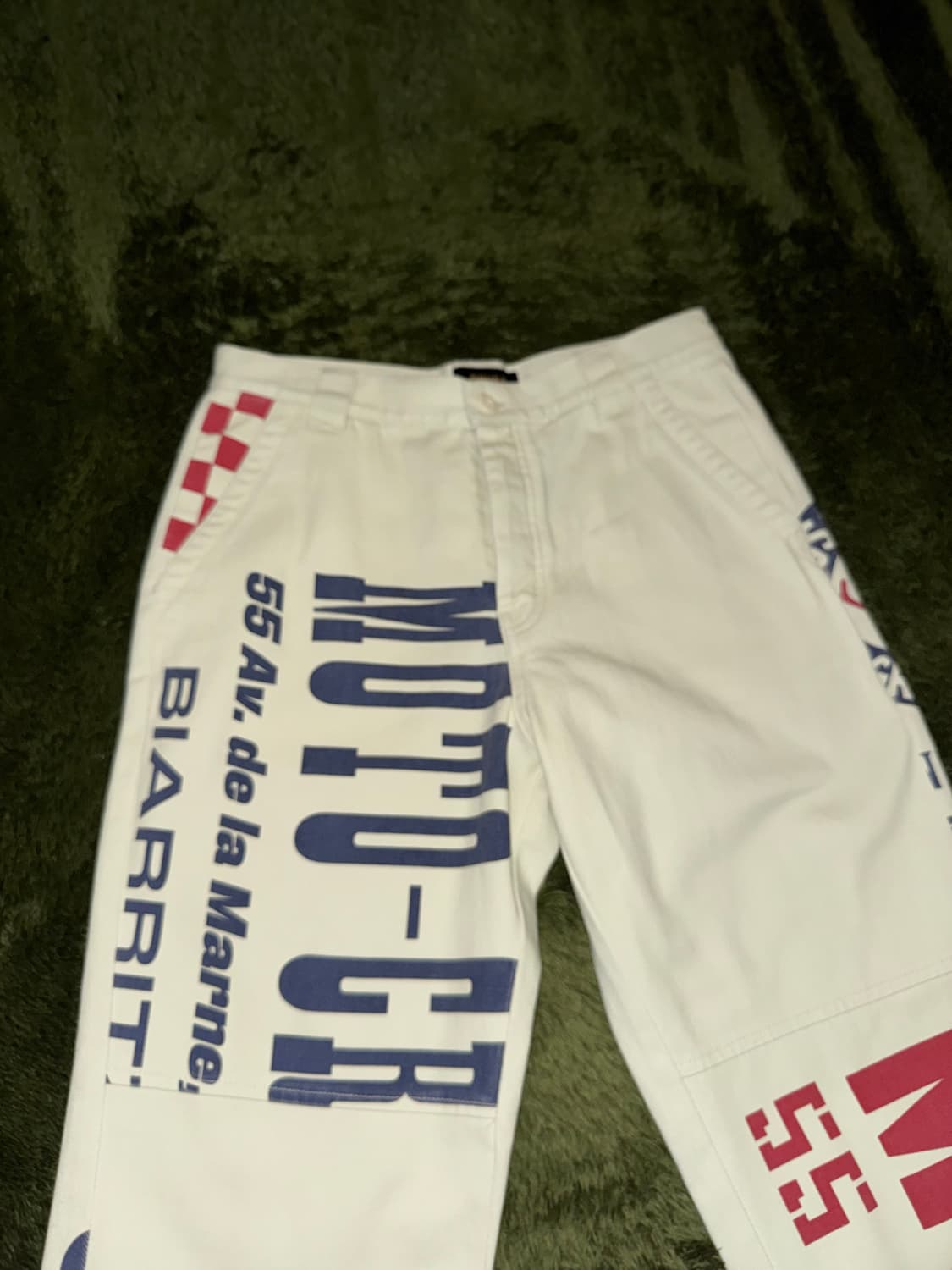 [32] 데우스 엑스 마키나 프레자일 프린팅 코튼 워크 팬츠 아이보리 상품이미지5