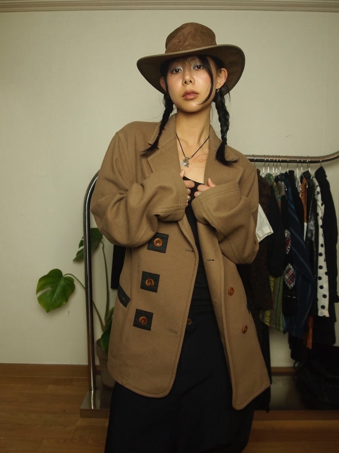 엠포리오 아르마니 스웨이드 버튼 자켓 상품이미지4