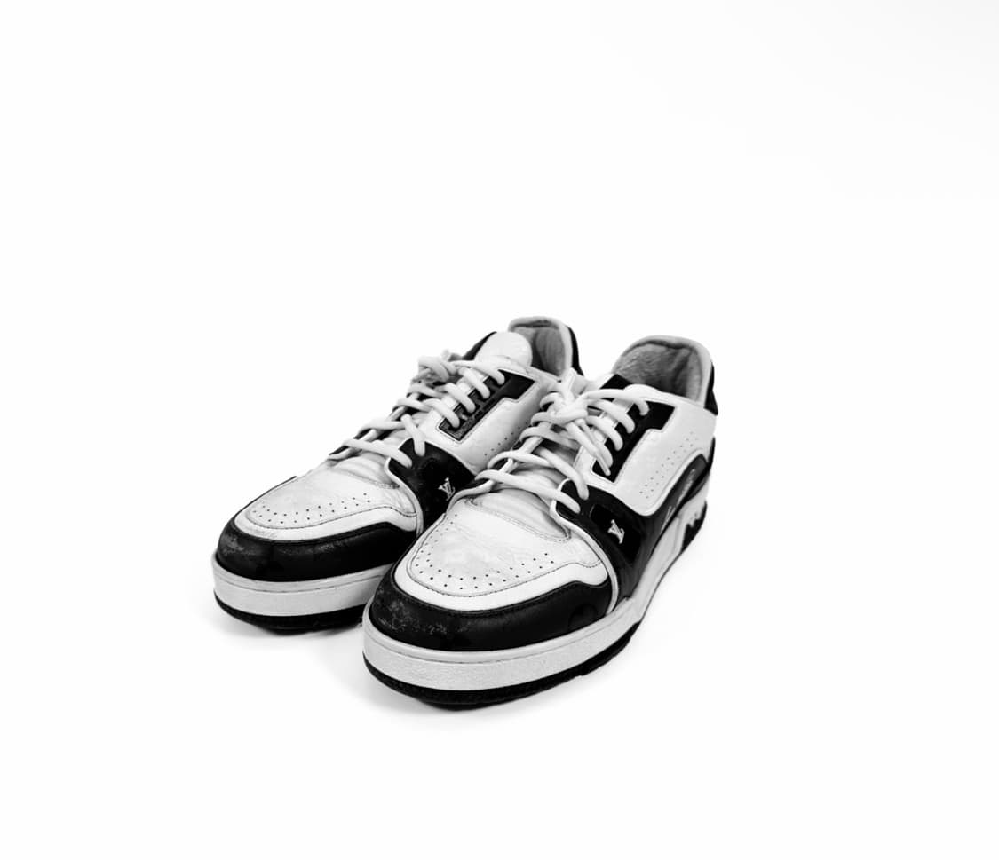 [6.5] 루이비통 LV 모노그램 트레이너 스니커즈 블랙 1AC2A3 상품이미지3