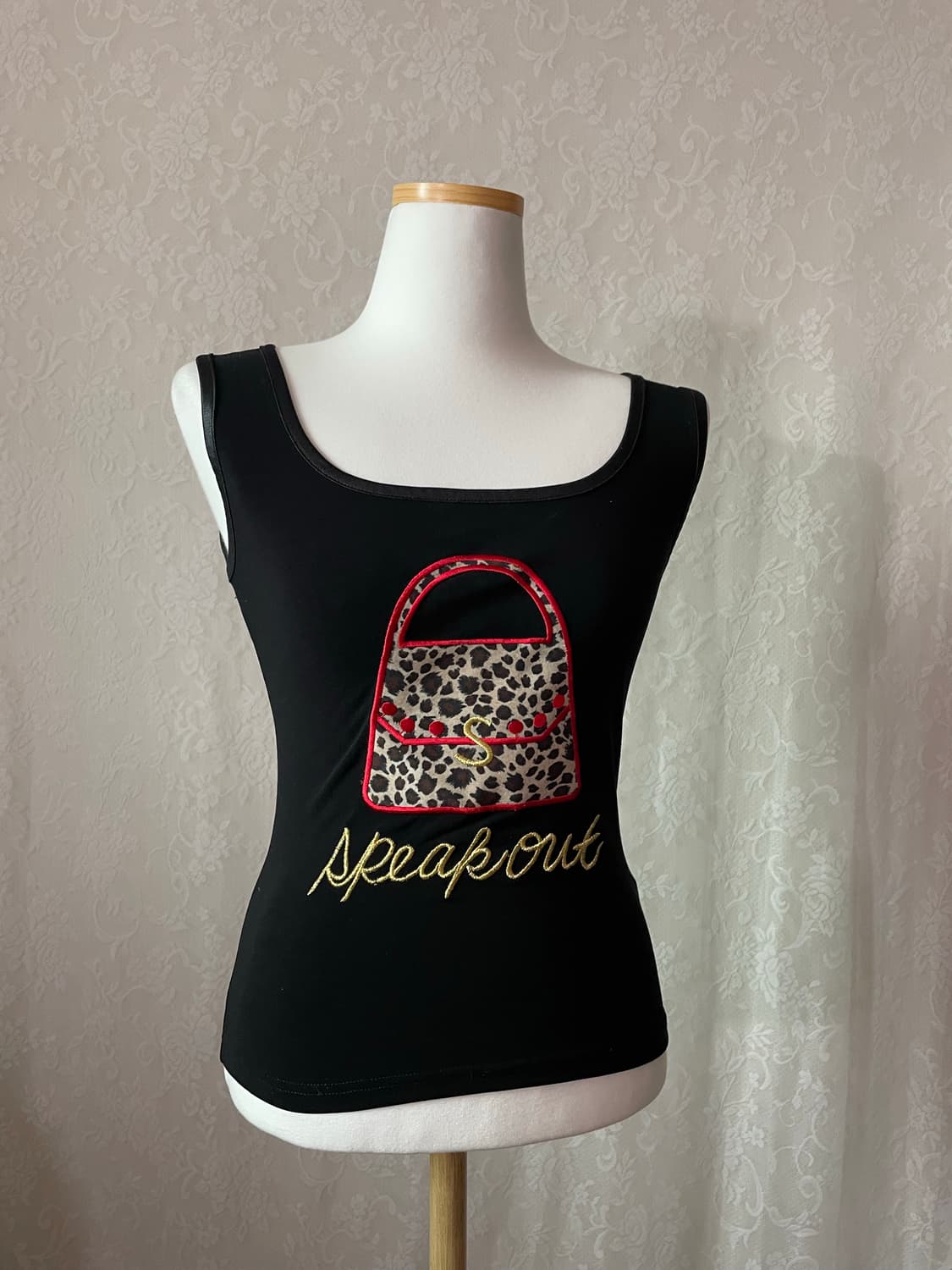     갸루 레오파드 포인트 나시탑 상품이미지1