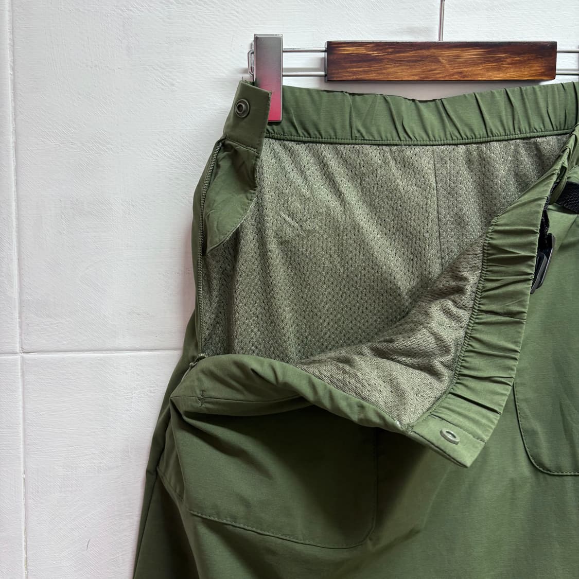 카키 바스락 solotex 스커트  상품이미지5