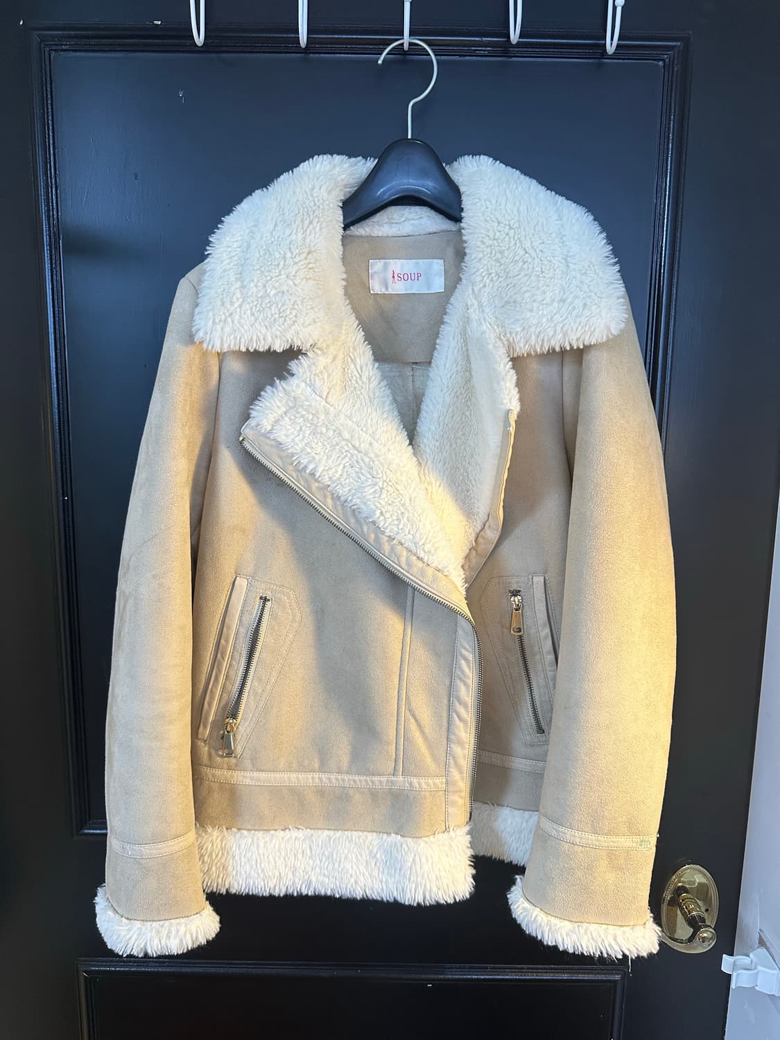 Soup 아이보리 무스탕 상품이미지1