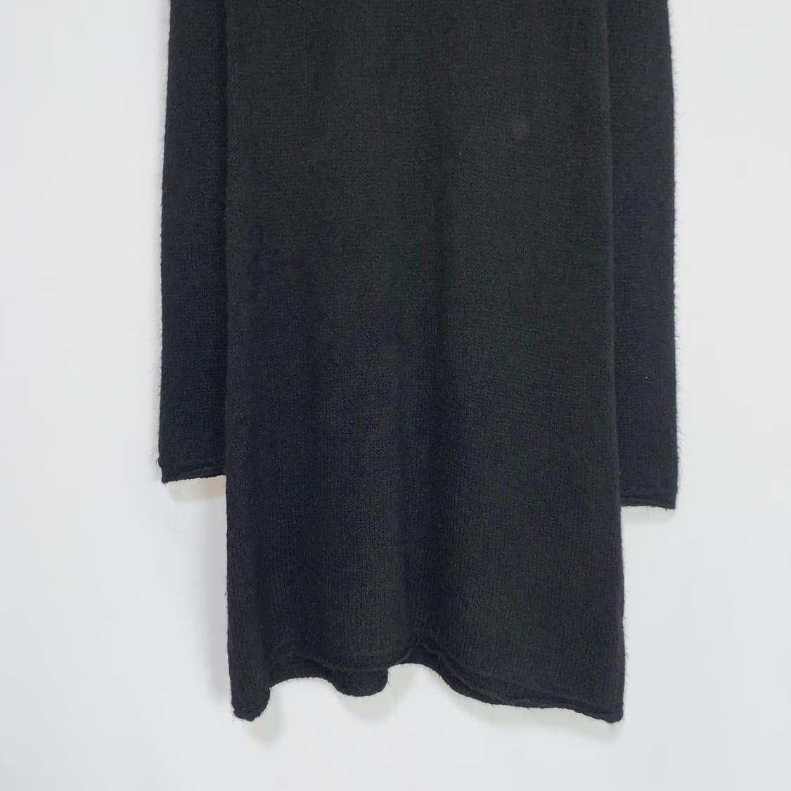 아페쎄 A.P.C 빈티지 모헤어 롱 니트 원피스 오프숄더 원숄더 블랙 상품이미지3
