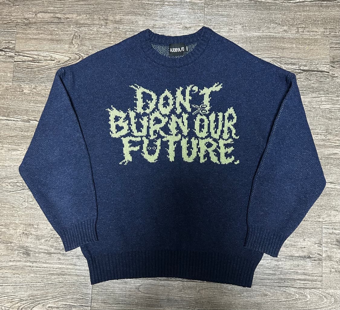 AJOBYAJO DBOF 울 니트 스웨터 [NAVY] M 상품이미지1