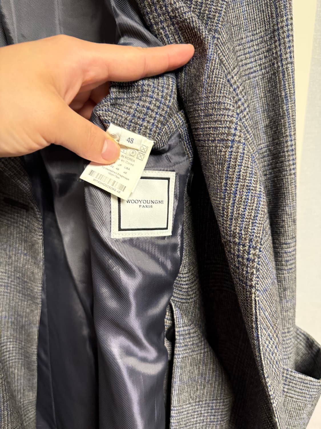 [48] 19fw 우영미 메인 체크 코트 상품이미지2