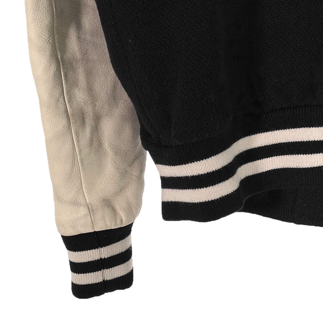 [50] 셀린느 남성 C로고 울 레더 클래식 텍스쳐드 테디 바시티 자켓 상품이미지6