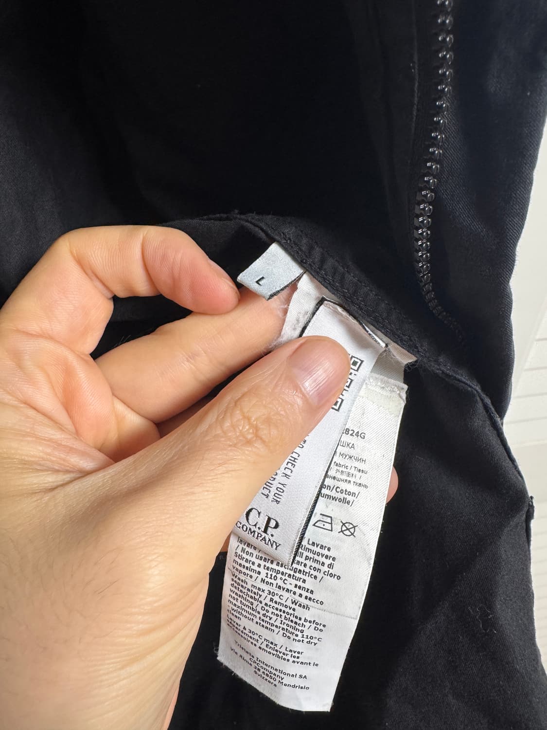 22시즌 CP컴퍼니 오버셔츠 블랙 L 상품이미지2