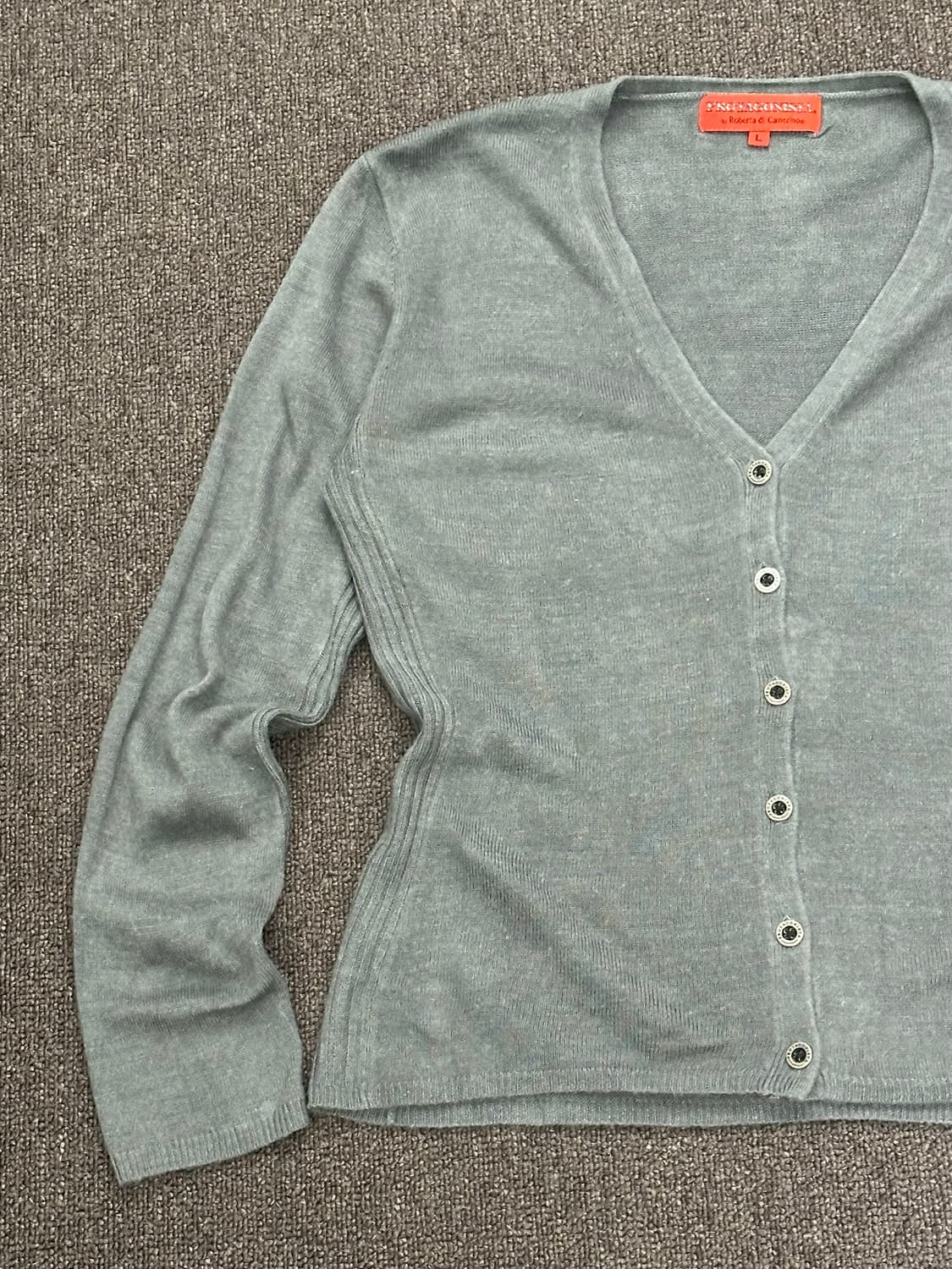 L)Roberta di Camerino vintage 여성 브이넥 가디건 상품이미지4