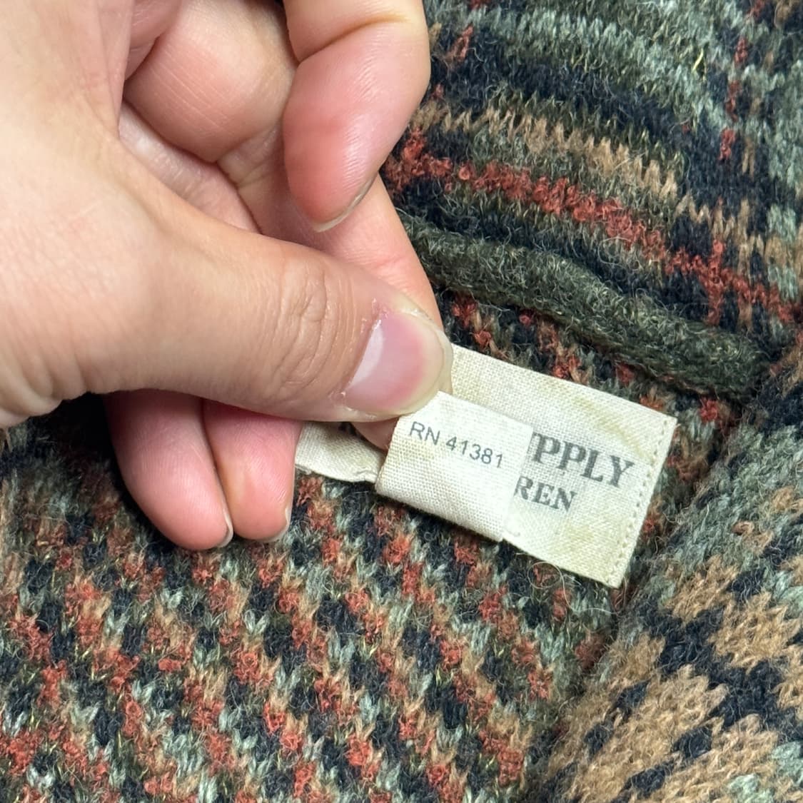 랄프로렌 데님앤서플라이 프레피 숄카라 가디건 M 상품이미지5