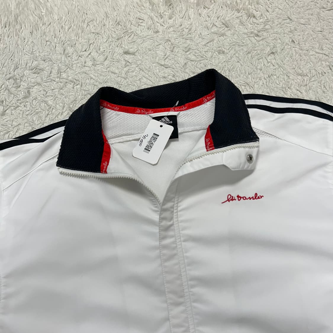 Adidas White Windbreaker (소매 벨크로 까짐)  상품이미지5