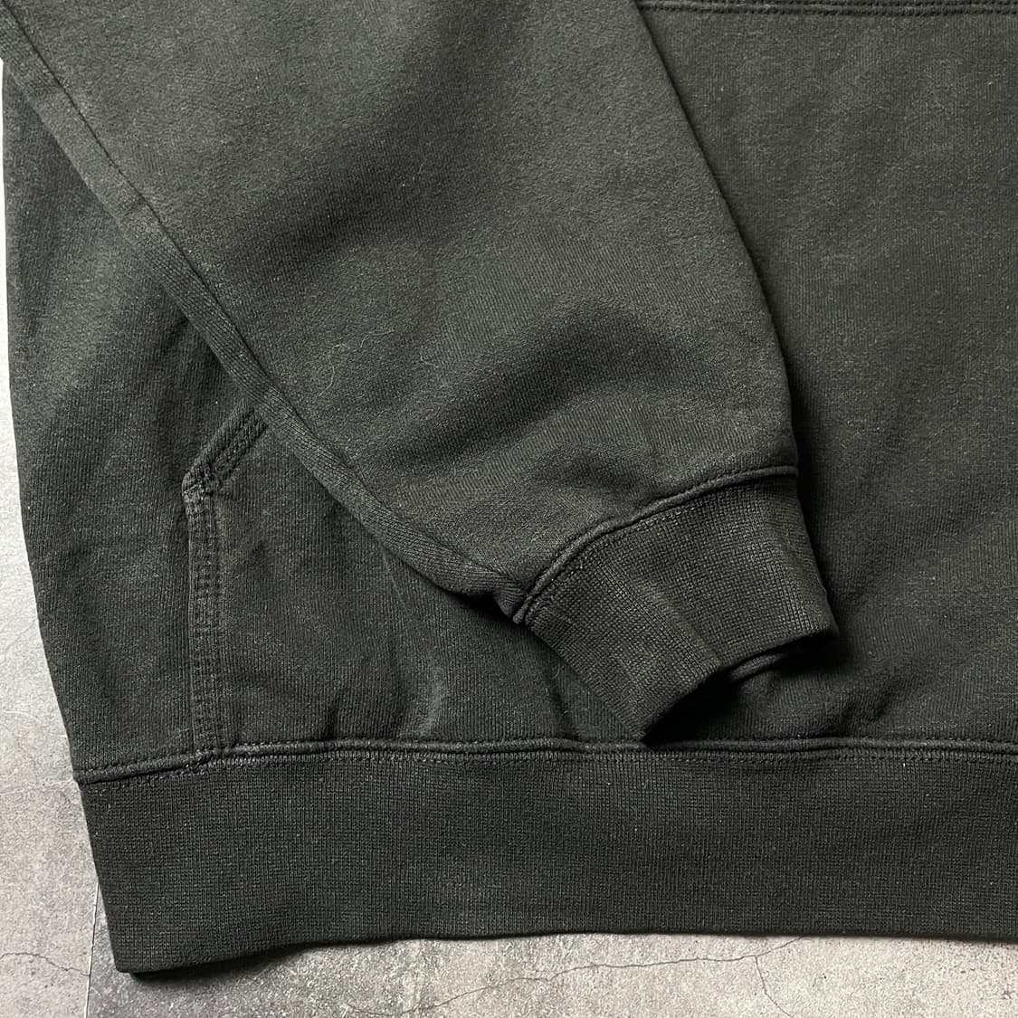 CARHARTT 칼하트 빈티지 블랙 코튼 기모 후드티 A00432 상품이미지4