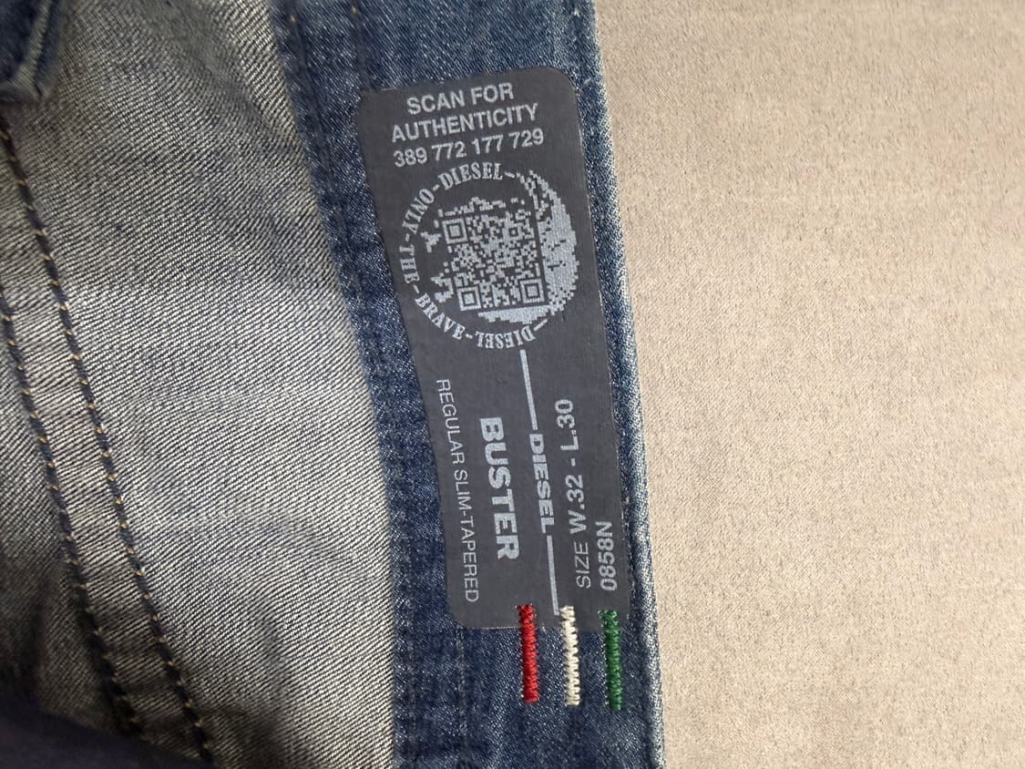 디젤 한정판 블루아이콘 버스터 32/30 MADE IN ITALY 상품이미지6