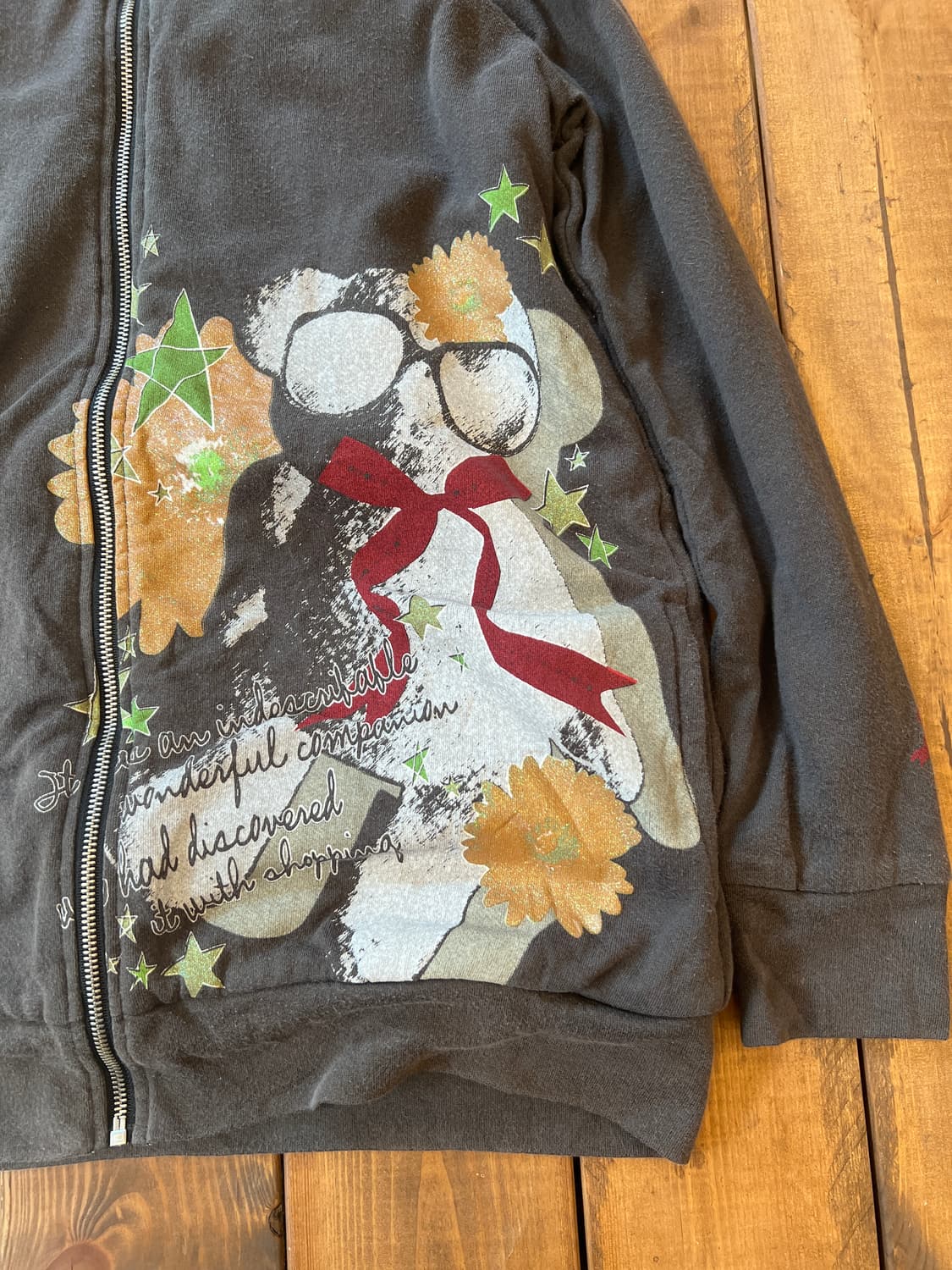 초코 베어 스타 플리스 후드집업 상품이미지9