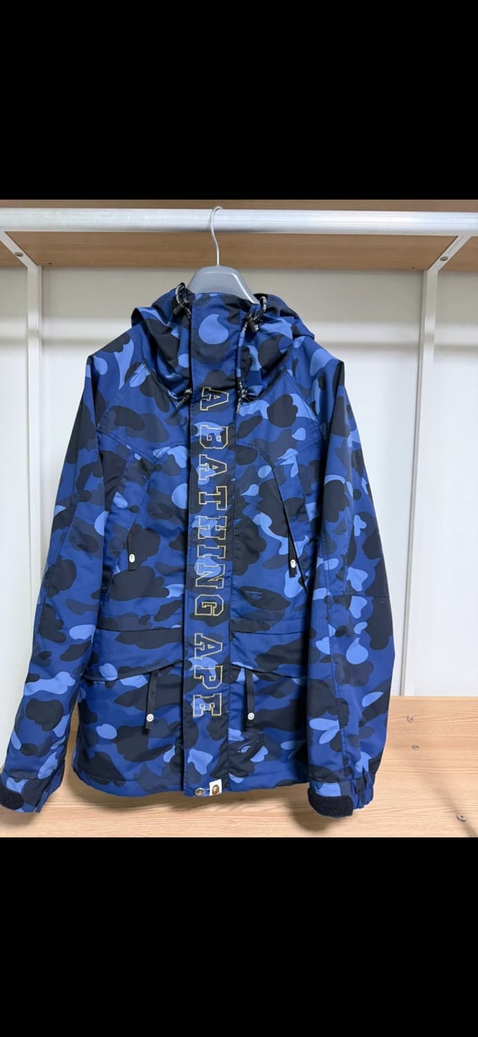 베이프 카모 스노우보드자켓 네이비 S 상품이미지3