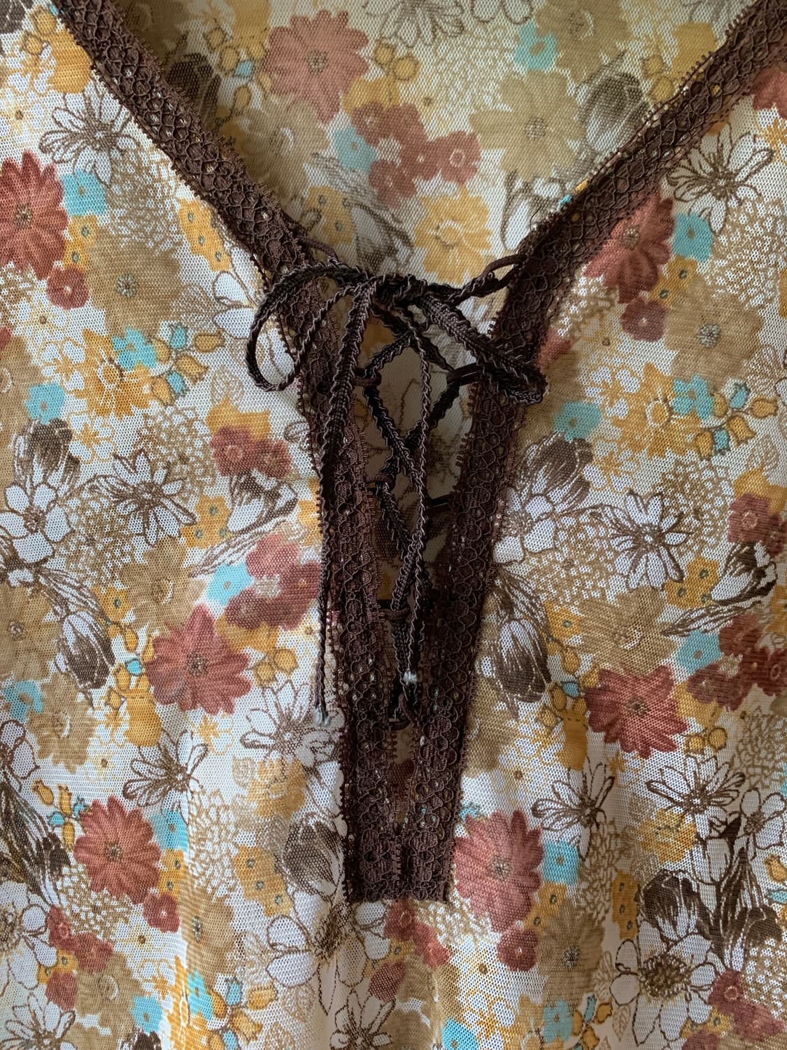 bohemian flower lace blouse dress 상품이미지3