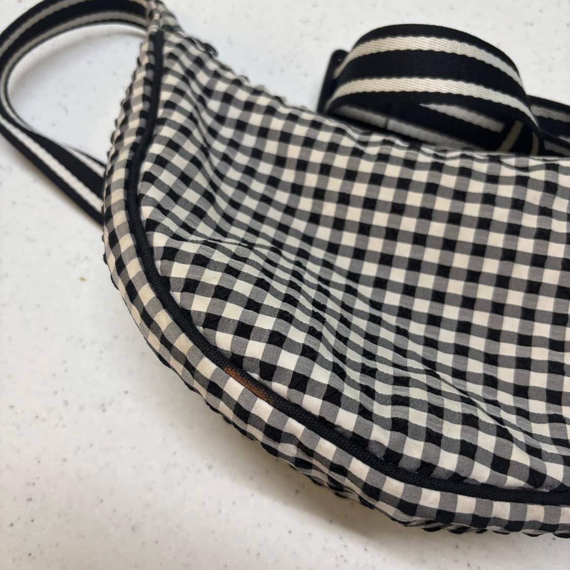 유니클로 라운드 미니 체크 숄더백 크로스백 상품이미지7