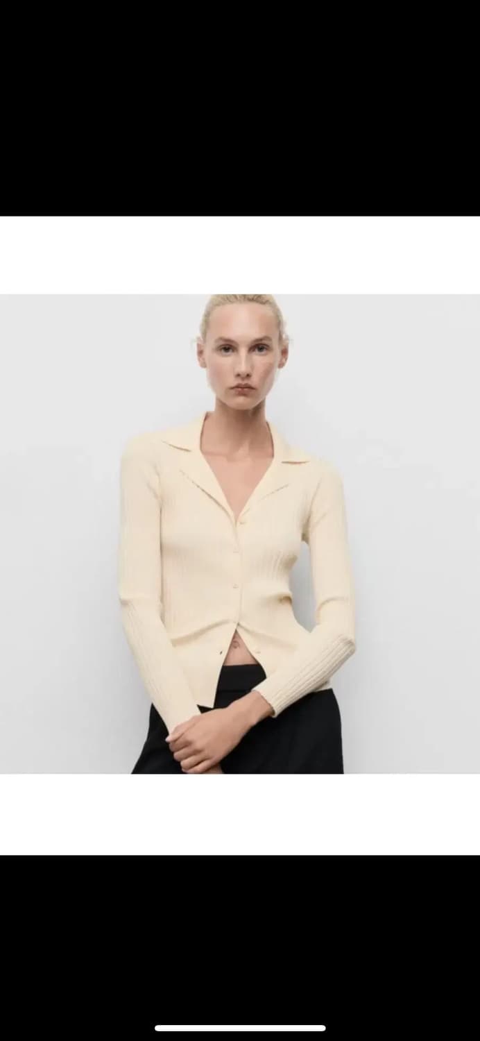 (새상품)망고 카라니트 가디건 M 상품이미지1