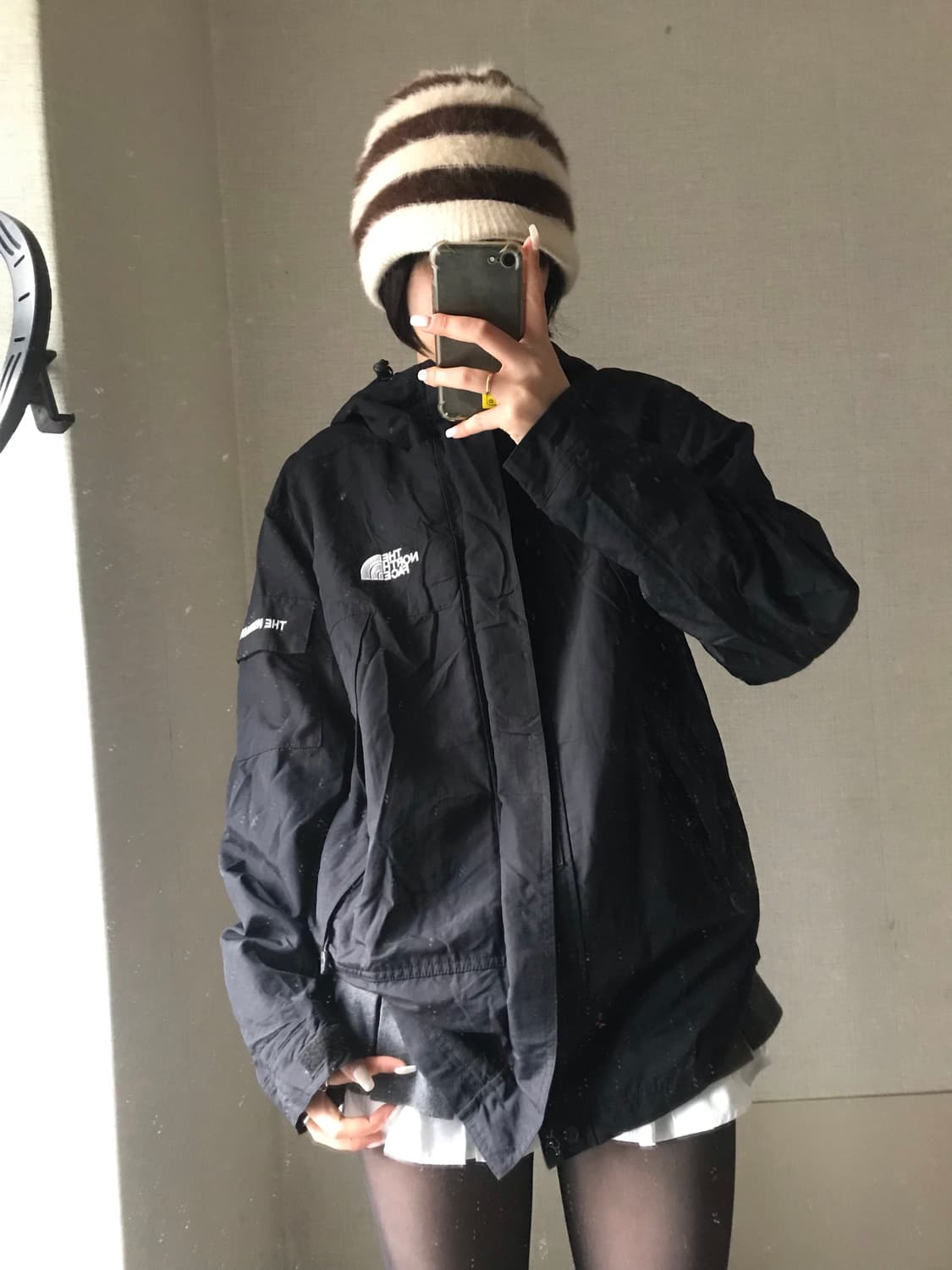 노페 블랙 포켓 바람막이 상품이미지4