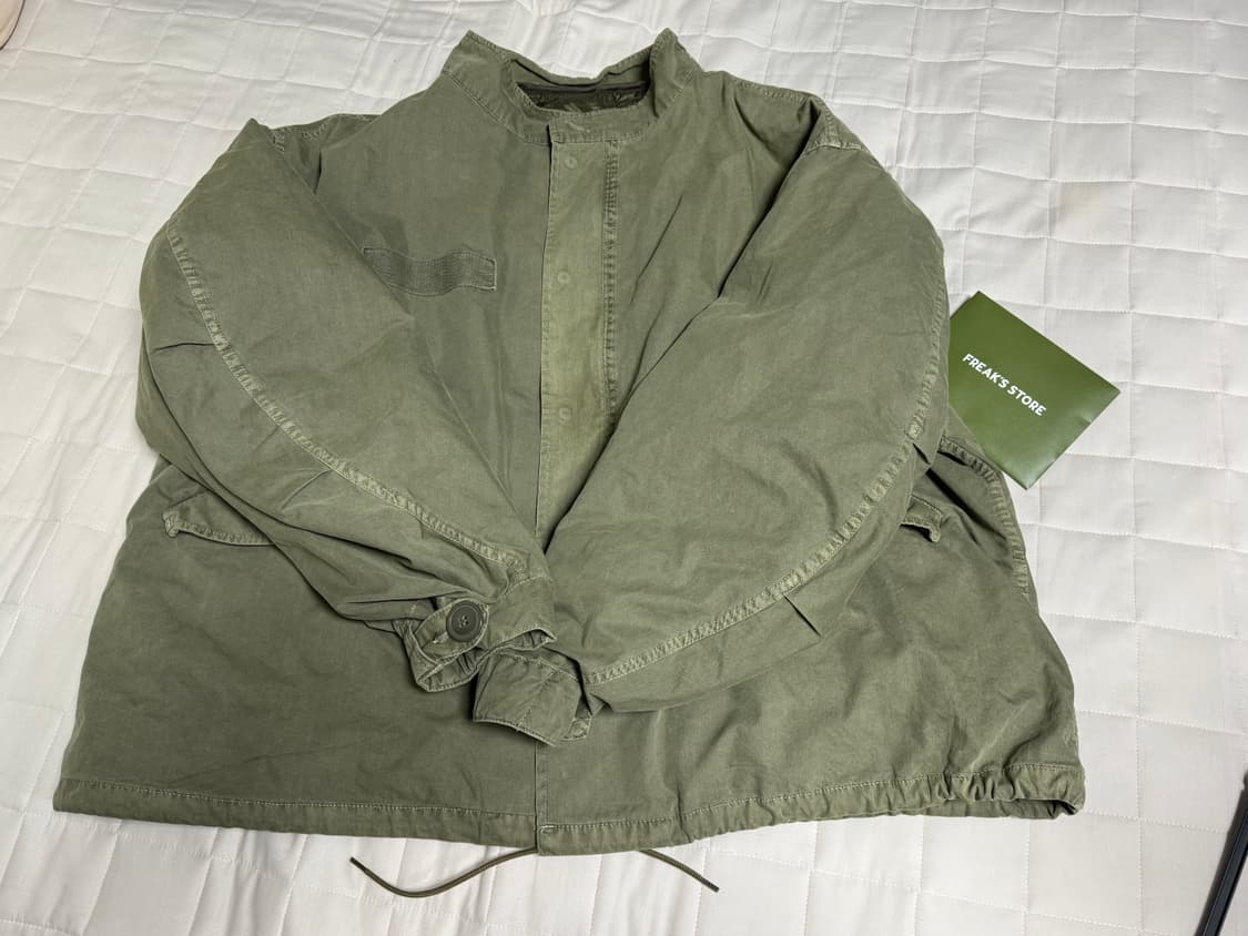 프릭스스토어 M65 숏 페이티드 올리브 (내피포함) 상품이미지1