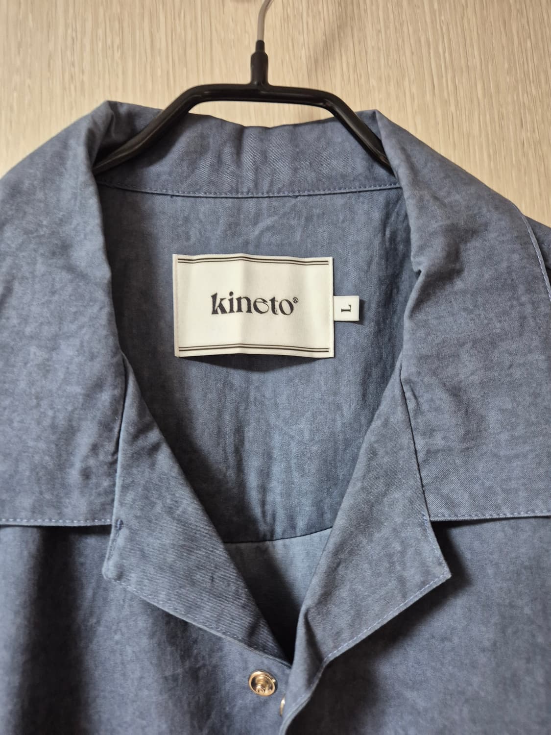 KINETO 키네토  웨스턴 밀링 오픈 카라 반팔 셔츠 라지 상품이미지4