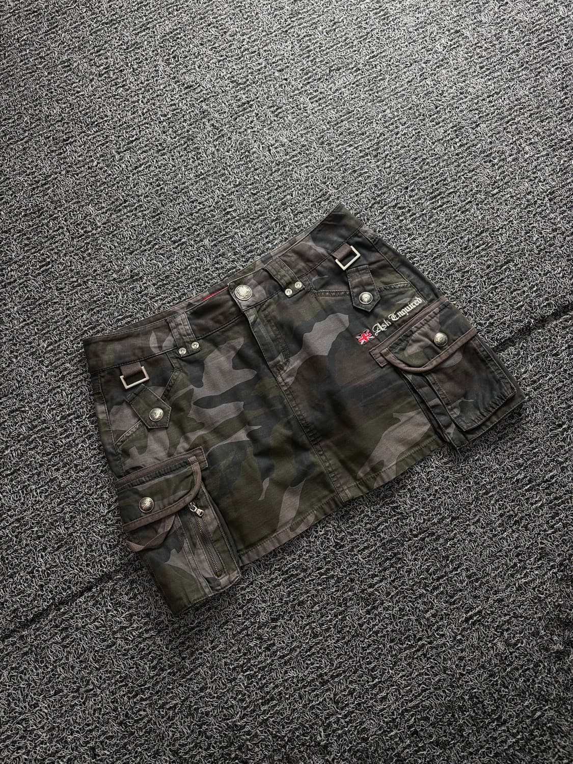 ASK Y2k 올드스쿨 빈티지 카모플리쥬 미니 스커트 3413 상품이미지1