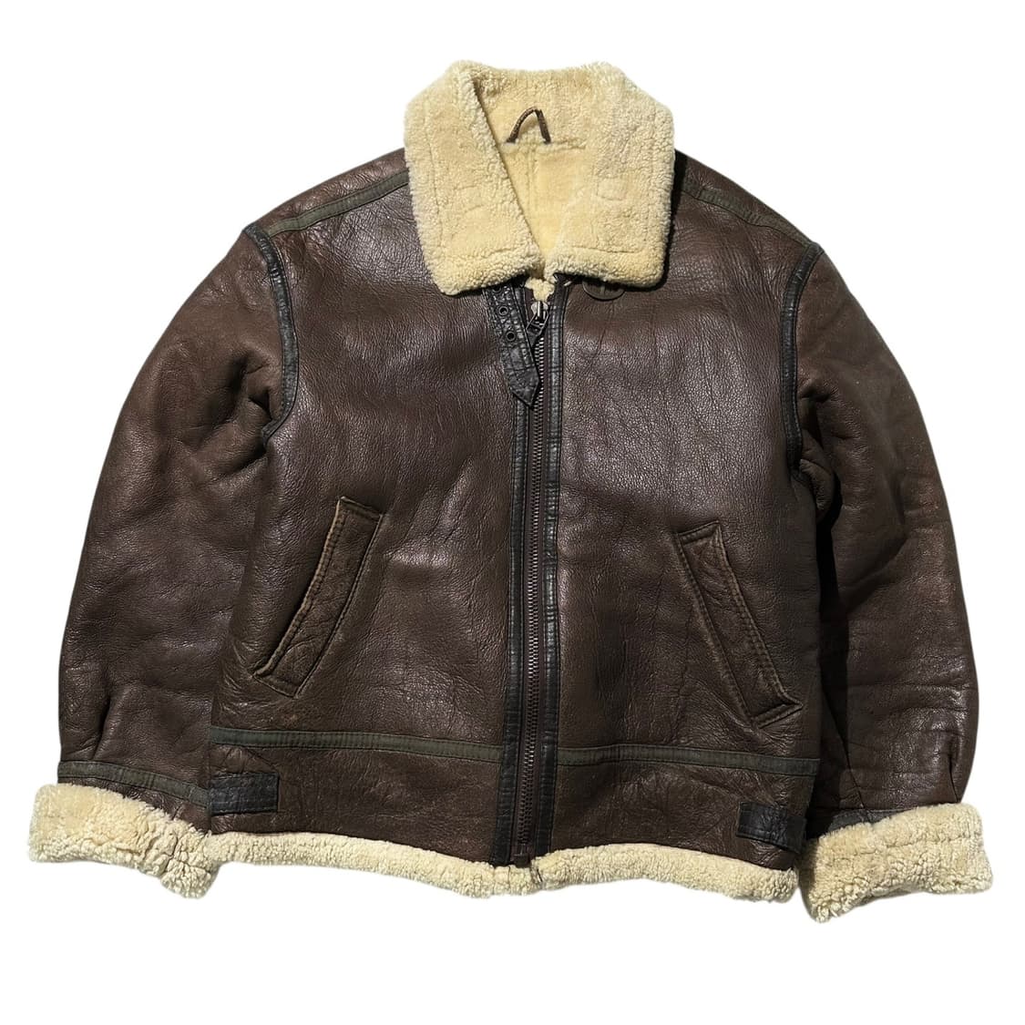 Lambspia B-3 램스킨 시어링 무스탕 봄버 자켓 상품이미지1